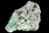 Green Fluorite & Druzy Quartz - Colorado #33369-2